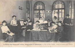 75007 - PARIS - SAN25835 - La Maison Des Dames Des Postes - Télégraphes Et Téléphones - Salle De Lecture Et De Travail - Arrondissement: 07