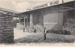 75007-PARIS - SAN28370 - Société Des Charbonniers - Chantier 43 Et 45 - Quai De Grenelle - L'empilage Des Bûches -Métier - Arrondissement: 07