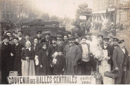 75002 - N°87131 - PARIS - Souvenir Des Halles Centrales 1908 - Carte Photo - Arrondissement: 02