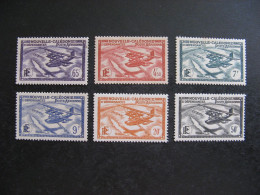 B). Nouvelle-Calédonie: TB Série PA N°29 Au PA N°34, Neufs X . - Unused Stamps