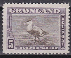Dänemark Grönland 1945 - Mi.Nr. 16 - Postfrisch MNH - Tiere Animals Vögel Birds Enten Ducks - Canards