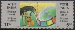 India - 1995 - 100 Years Of Indian CINEMA - Se-tenant -MNH (condition As Per Scan ) ( OL 04/08/2021 ) - Unused Stamps