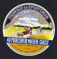 Etiquette Fromage  Du Sportsman Normandie Fromagerie DFLSA St Pierre Sur Dives  40%mg 14AI - Cheese