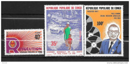 1977 - N°466 + 469 à 470**MNH - 14 Ans De La Révolution - Journée De La Santé - Paul Kamba - Ongebruikt