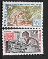 1970 - N°243 à 244**MNH - 50 Ans O.I.T. - Ongebruikt