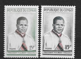 1960 - N°137 à 138**MNH - Abbé Fulbert Youlou Président - Ongebruikt