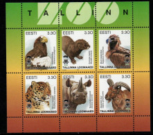 Estland Eesti 1992 - Mi.Nr. 294 - 299 Kleinbogen - Postfrisch MNH - Tiere Animals - Altri & Non Classificati