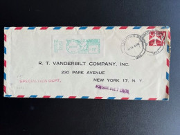 UNITED STATES USA 1962 POSTAGE DUE LETTER INDIANAPOLIS TO NEW YORK 18-04-1962 VERENIGDE STATEN AMERIKA AMERICA - Covers & Documents