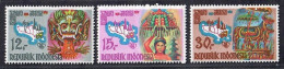 Indonesia 1969 Mask & Ceremony 3V MNH - Indonesia