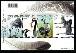 Finnland Suomi 1997 - Mi.Nr. Block 17 - Postfrisch MNH - Tiere Animals Vögel Birds Kranich Crane - Kraanvogels En Kraanvogelachtigen