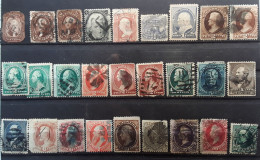 USA ETATS UNIS 1851 - 1890 , Lot De 27 Timbres Majorité O , B à TB,  Cote 2240 Euros - Usados