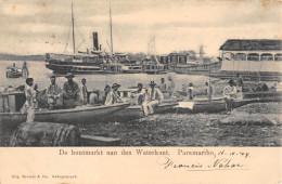 CPA SURINAME / DE HOUTMARKT AAN DEN WATERKANT / PARAMARIBO - Suriname