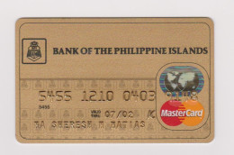 Bank Of Philippine Islands, PHILIPPINES Mastercard Expired - Geldkarten (Ablauf Min. 10 Jahre)