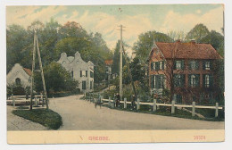 40- PBK Rhenen 1909 - Hotel De Grebbe - Trein Grootrondstempel: Amsterdam - Nijmegen - Rhenen