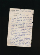 Gendarmerie Nationale Compagnie De La Sarthe 16.12.1944 Courrier D'un Gendarme - Documentos