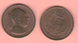 Libia 5 Milliemes 1952 Libya Libye King Idris I - Libye