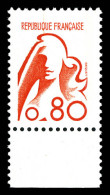 N°1841A, Non émis, 80c Béquet Rouge-clair. SUP. R.R (certificat)  Qualité: **  Cote: 2250 Euros - Unused Stamps