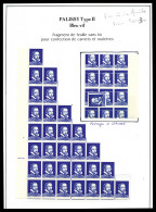 Pa 9, Pallissy Outremer: Ensemble De Fragments Pour Confection De Carnets Et Roulettes. TB  Qualité: - Proofs, Unissued, Experimental Vignettes