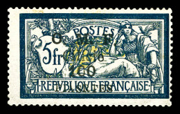 N°97a, 100pi Sur 5f Bleu: PIASRTES Au Lieu De PIASTRES. SUP. R. (certificat)  Qualité: **  Cote: 100 - Unused Stamps