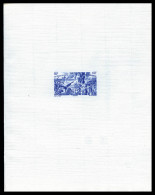 N°35/41, Série Tchad Au Rhin: Ensemble De 7 épreuves D'Artiste En Bleu Outremer Sur Papier Filigrané - Airmail