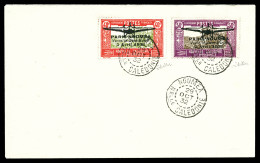 N°1/2, 40c Rouge Et Olive Et 50c Lilas Et Sépia, Les 2 Valeurs Obl Càd De NOUMEA Le 29 Oct 1932 Sur  - Covers & Documents