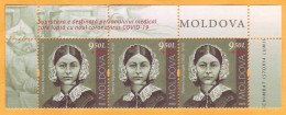 2020 Moldova Moldavie 200 Florence Nightingale Medicine Covid-19 Hospital, Mercy, Wounded, War, Crimea, London 3v Mint - Primo Soccorso