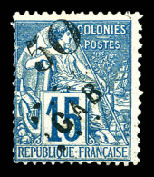 N°4, 50 Sur 15c Bleu, Tirage 300 Exemplaires, R.R. SUP (certificat)  Qualité: *  Cote: 1800 Euros - Unused Stamps