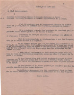 17 AOUT 1944 PIERRE LAVAL QUI CESSE SES FONCTIONS ECRIT A TAITTINGER ET CONSTANT PRESIDENTS DU CONSEIL - 1939-45