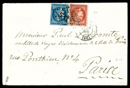 Boule De Moulins 20c Bordeaux T II Et 80c Bordeaux Obl GC 533 Et Càd De BORDEAUX Du 31 Déc 1870 Sur  - Oorlog 1870