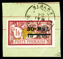 N°50, 30m Sur 15m Sur 1F Obl Cad Alexandrie Le 11.5.1924 Sur Son Support. SUP. R. (signé Brun/certif - Used Stamps