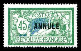 N°143-CI 1, 45c Vert Et Bleu Surchargé 'ANNULE'. SUP (certificat)  Qualité: *  Cote: 1050 Euros - Corsi Di Istruzione