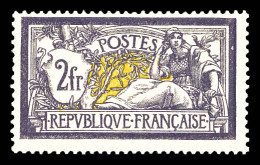 N°122, Merson, 2F Violet Et Jaune, Grande Fraîcheur, SUP (certificat)  Qualité: **  Cote: 3200 Euros - 1900-27 Merson