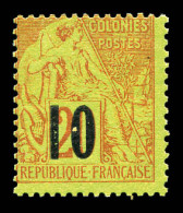 N°4A, 10 Sur 20c Brique Sur Vert TYPE II. SUPERBE. R. (certificats)  Qualité: **  Cote: 1750 Euros - Unused Stamps