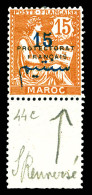 N°42, 15c Sur 15c Orange: Lettre 'S' Renversé, Bdf. TB (signé Calves)  Qualité: *   - Unused Stamps