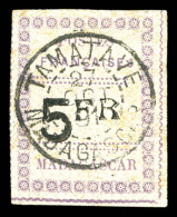 N°13, 5f Violet Et Noir Sur Gris. TTB (signé Brun/certificat)  Qualité: Oblitéré  Cote: 1650 Euros - Used Stamps