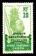 N°92a, 10c Vert-jaune Et Vert: Double Surcharge Noire Et Bleue. SUP (signé Calves/certificat)  Quali - Unused Stamps