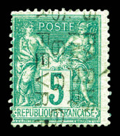 N°3, 5c Vert Surchargé 4 Lignes Du 6 FEVRIER, SUP. R.R.R. (signé Brun/certificats)  Qualité: (*)   - 1893-1947