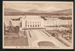 GENEVE  : PALAIS DES NATIONS    HOLD TO THE LIGHT, CARTE LUMINEUSE  ,     LOOK SCANS - Contraluz