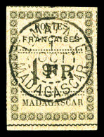 N°12, 1f Noir Sur Jaune. TTB (signé Brun)  Qualité: Oblitéré  Cote: 440 Euros - Used Stamps