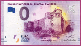 0-Euro UEGH 01 2020 DOMAINE NATIONAL DU CHATEAU D'ANGERS - Private Proofs / Unofficial