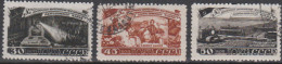 U.R.S.S. 1948   Michel 1231,32,68,  Yvert 1241,42,56 - Usados