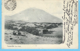 Tenerife-Islas Canarias-1900-The Peak-timbre Alfonso XIII-10c Vermeille?-YT201+cachet Santa-Cruz--> Bräsil-Matto-Grosso - Tenerife
