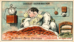 CHROMO CHOCOLAT GUERIN BOUTRON REVEIL MATIN ELECTRIQUE - Guérin-Boutron
