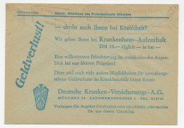 Postal Cheque Cover Germany 1958 Health Insurance  - Sonstige & Ohne Zuordnung