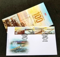 Malaysia Singapore Joint Issue 100th Anniversary Of Johor Causeway 2024 Bridges Bridge (stamp FDC) - Malaysia (1964-...)