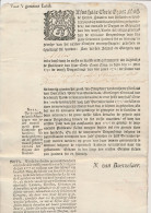 Betreffende Verpondinge - Oud Alblas 1776 - Revenue Stamps