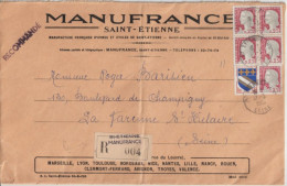 1964 - BUREAU ST ETIENNE MANUFRANCE ! DECARIS / ENV. De ST ETIENNE (LOIRE) => LA VARENNE ST HILAIRE - 1960 Marianne (Decaris)