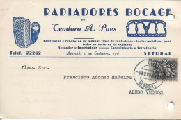 Portugal , 1953 , RADIADORES BOCAGE By TEODORO PAES  , Auto Radiators  , Setubal  , Commercial Postcard - Portugal