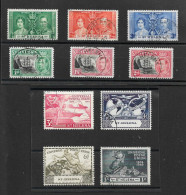 ST HELENA 1937 CORONATION AND 1949 SETS FINE USED Cat £16.75 - St. Helena