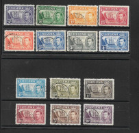 ST HELENA 1938 - 1944 SET SG 131/140 FINE USED Cat £70 - St. Helena